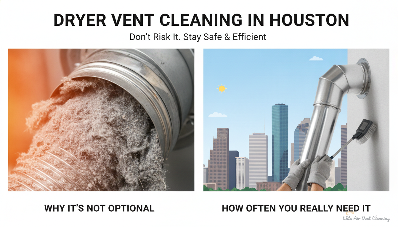 Dryer Vent Cleaning in Houston: Why It's Not Optional and How Often You Really Need It